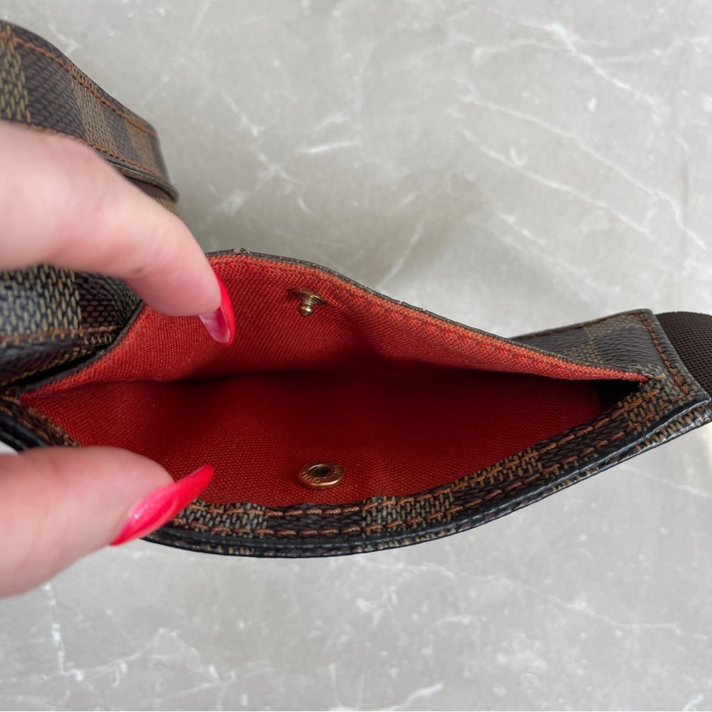 Louis Vuitton Damier Ebene Canvas Geronimos Unisex Crossbody Sling Belt Bag - Picture 5 of 17